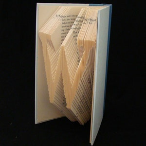 W Monograms Folded-Book Art Sculpture image 4