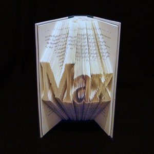 Max--Namen und Menschen--3 Briefe--gefaltete Buchkunst Skulptur