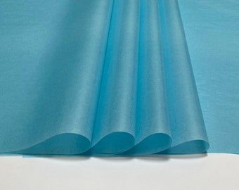 Single Sheet of Light Blue Translucent Wax Paper for Crafts and Gift Wrapping | Approx 19 inch x 27 inch