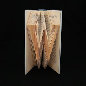 W Monograms Folded-Book Art Sculpture image 1