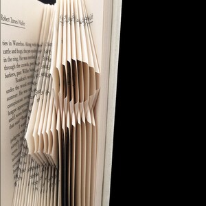 j Lowercase J Monograms Folded-Book Art Sculpture image 5