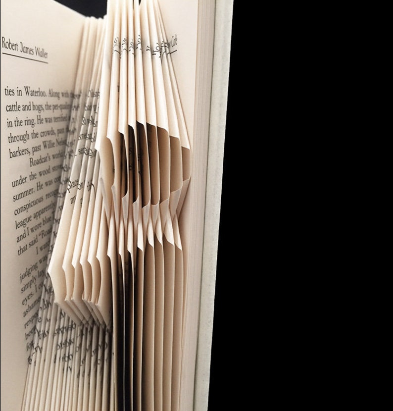 j Lowercase J Monograms Folded-Book Art Sculpture image 5