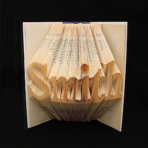 Smith -- 5 Letter Names -- Folded-Book Art Sculpture