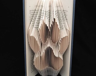 Paw Print | Pets | Wild Animals | Animal Lover | Unique Gift | Folded-Book Art Sculpture