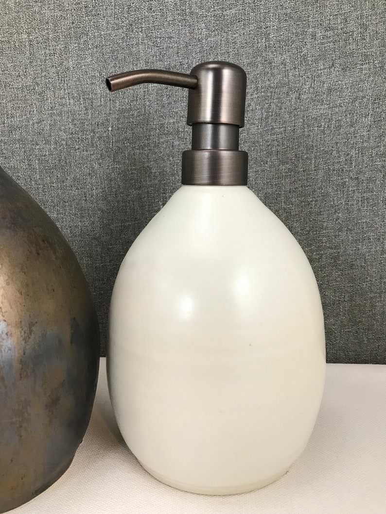 Made to order Ceramic Soap Dispenser Handmade Pottery Lotion Etsy