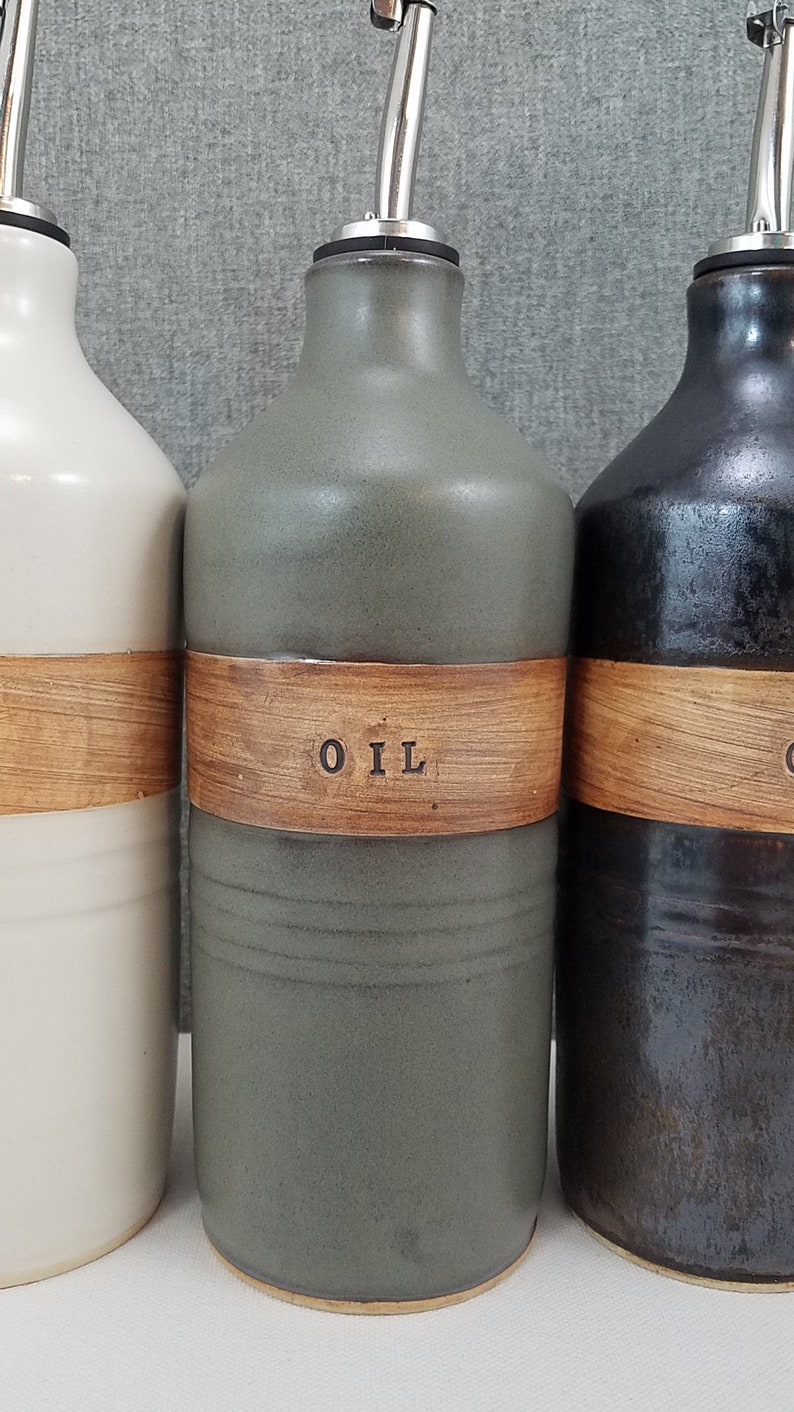 Auf Bestellung Keramik Olivenöl Cruet Keramik Ölflasche Etsy