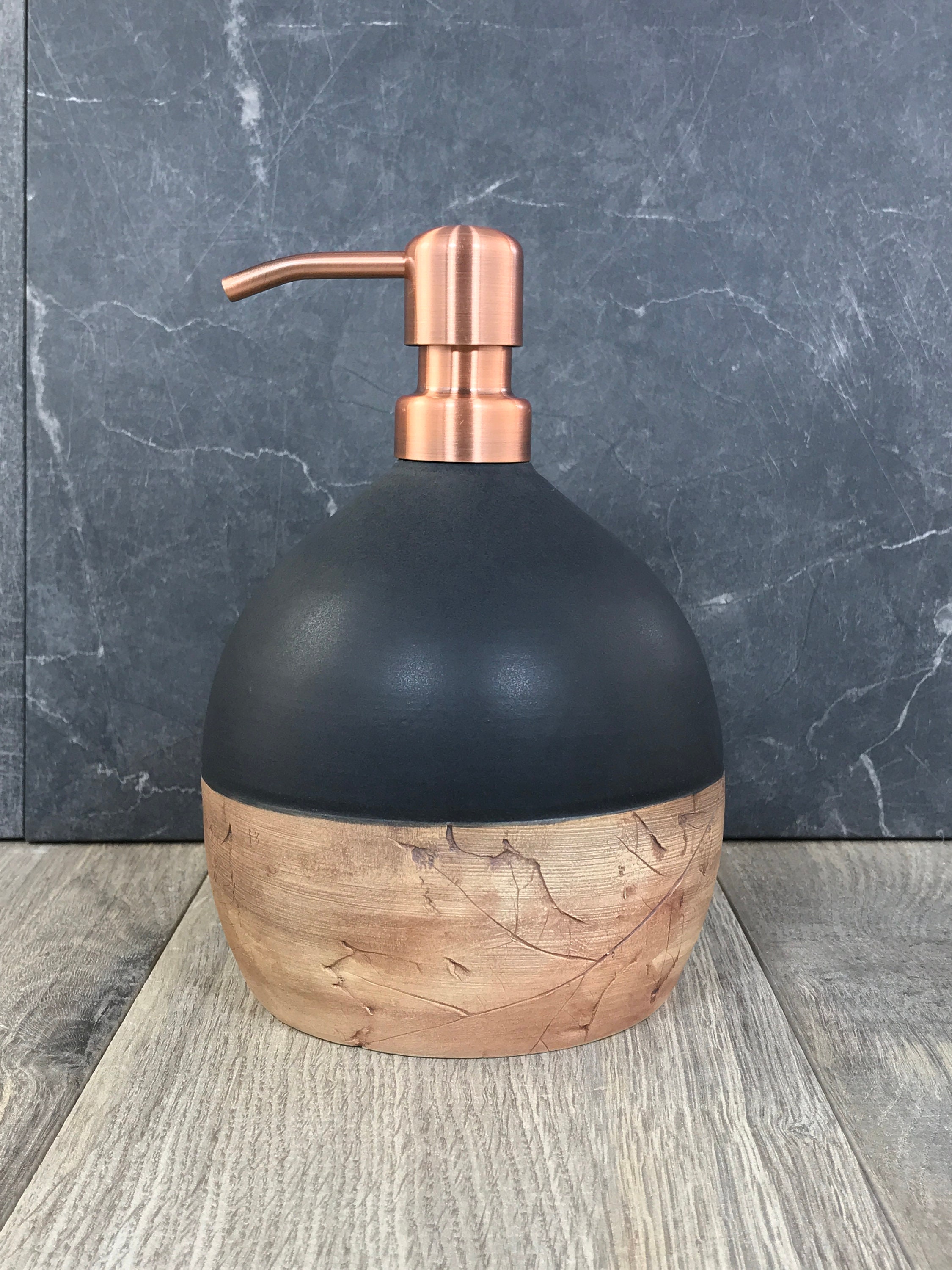Soap or Lotion Dispenser Bottle Kitchen Set — Back Bay Pottery