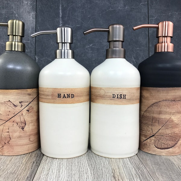 Pottery Soap Dispensers Etsy
