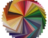 100 Wool Felt - FIVE 8 quot x12 quot sheets - choose your colors - pure merino wool