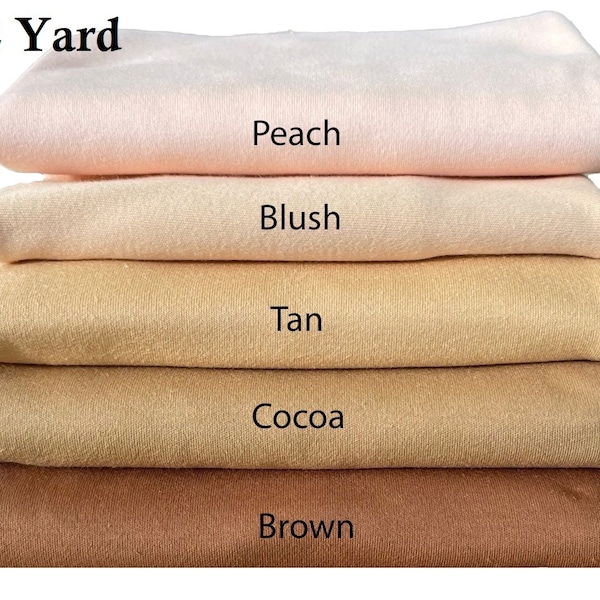 Waldorf Doll Skin Fabric - 100% Cotton Interlock Knit (1/2 Yard)