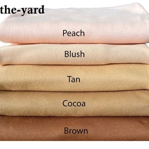 100% Cotton Knit Waldorf Doll Skin Color Fabric - 1 yard