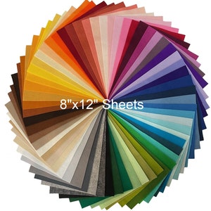 100% Wool Felt - 8&quot;x12&quot; sheet