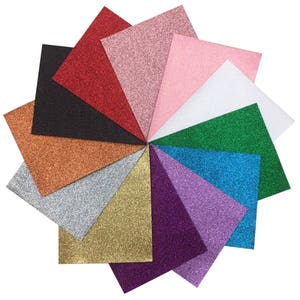 GLITTER  Merino Wool  Felt - 9.5&quot; x12&quot; sheet