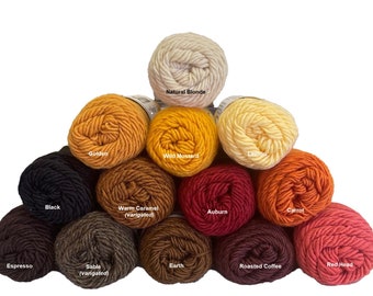 One Ply Wool/Mohair Yarn in Doll Hair Colors -  4 oz. (113 gram) skein