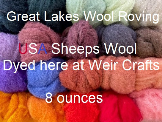 Weir Crafts Ecosoft Wool roving for Felting - 1 Full Ounce Peach