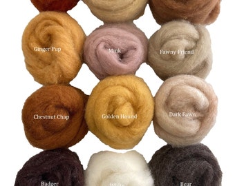 Corriedale Felting Wool- The Wildlife Collection
