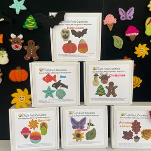 Felt Cookies - Needle felting kits designed for beginners