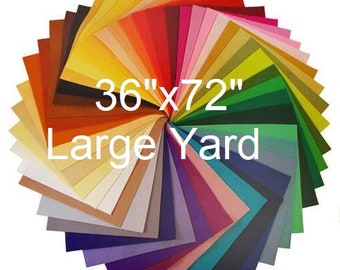 100% Merino Wool Felt - by the 72" yard - choose your color