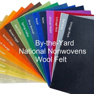 100% Wool Felt from National Nonwovens -  one yard - pure merino wool