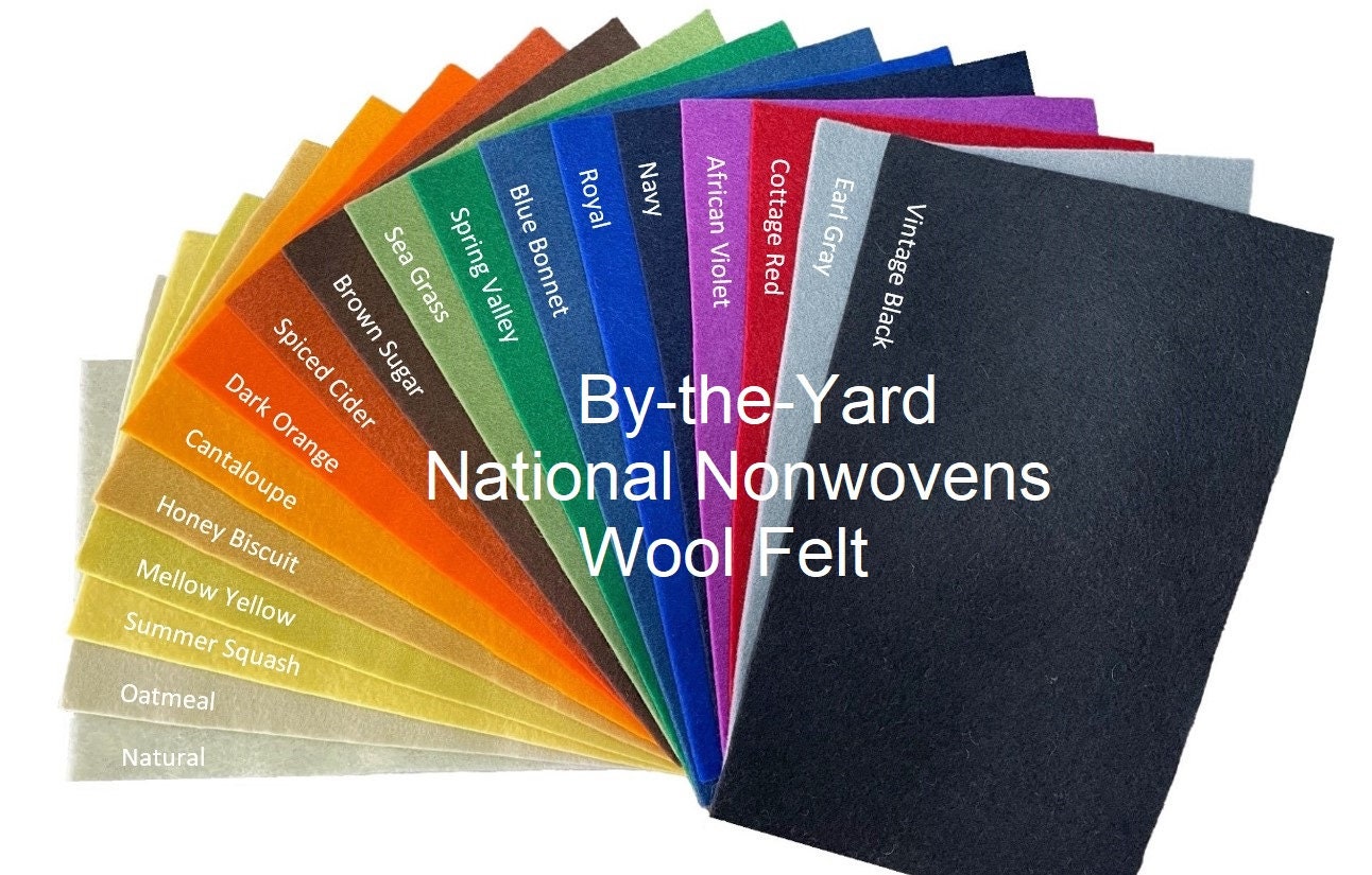 National Nonwovens Woolfelt Wool Charm Pack Happy Sheep