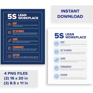 5S Lean werkplek | Digitale download