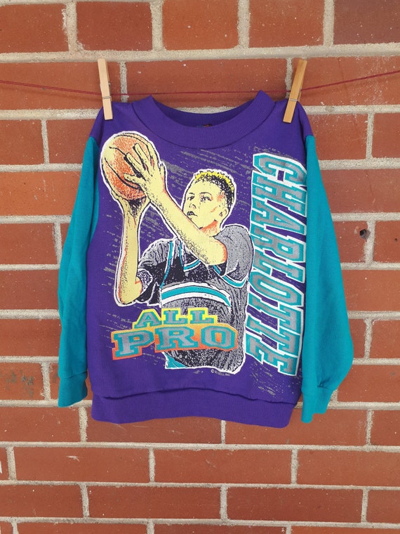 vintage charlotte hornets sweatshirt