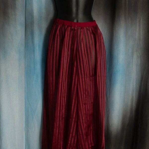 Garnet Sheer Chiffon Harem Pants