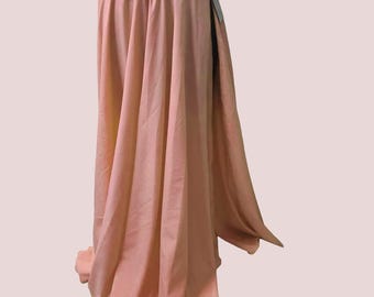 Orange Circle Belly Dance Cosplay Theatrical Cabaret Skirt
