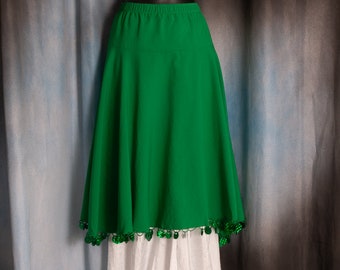 Green Beaded Skirt Topper (1887)