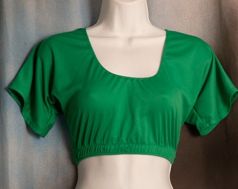 Green Stretch Knit Choli