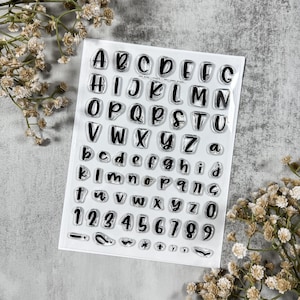 Prim Alpha 6x8 Stamp Set // Photopolymer Stamps | Alpha Stamps | Clear Stamps