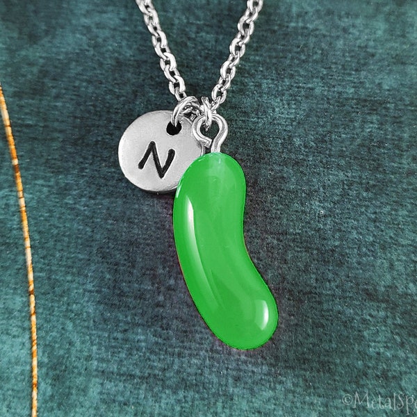 Jelly Bean Necklace Candy Necklace Candy Jewelry Spring Easter Jewelry Green Jelly Bean Charm Pendant Necklace Personalized Gift Initial