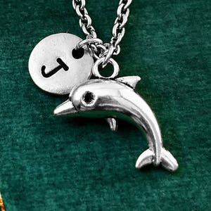 Dolphin Necklace SMALL Dolphin Charm Necklace Dolphin Pendant Necklace Dolphin Jewelry Beach Jewelry Personalized Gift Animal Necklace Sea
