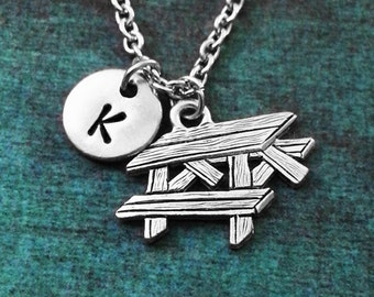 Picnic Table Necklace Picnic Table Jewelry Picnic Necklace Picnic Gift ...