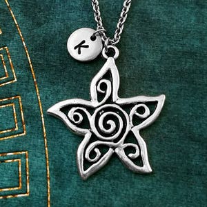Star Necklace Star Charm Necklace Star Pendant Necklace Star Jewelry Starfish Necklace Bridesmaid Necklace Personalized Jewelry Initial Gift
