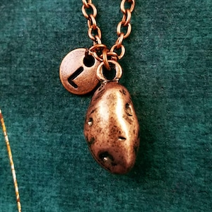 Sweet Potato Necklace SMALL Potato Charm Necklace Potato Jewelry Potato Pendant Necklace Potato Gift Personalized Jewelry Health Fitness