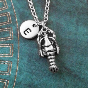Lobster Necklace SMALL Silver Lobster Charm Necklace Lobster Jewelry Seafood Necklace Lobster Pendant Necklace Sea Necklace Ocean Jewelry