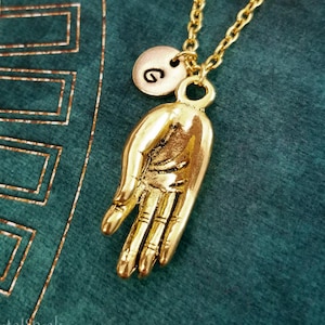Meditation Hand Necklace SMALL Gyan Mudra Necklace Yoga Necklace Yoga Jewelry Meditation Jewelry Buddhist Jewelry Hindu Jewelry Zen Gift
