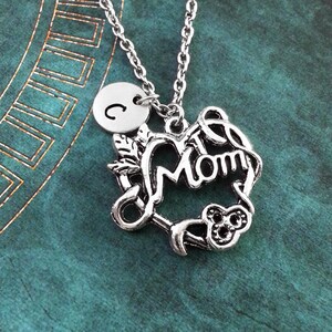 Mom Necklace, Mother Necklace, Personalized Necklace, Mother&#39;s Day Gift, Mom Charm Necklace, Gift for Mom, Mother&#39;s Day Jewelry, Mom Heart