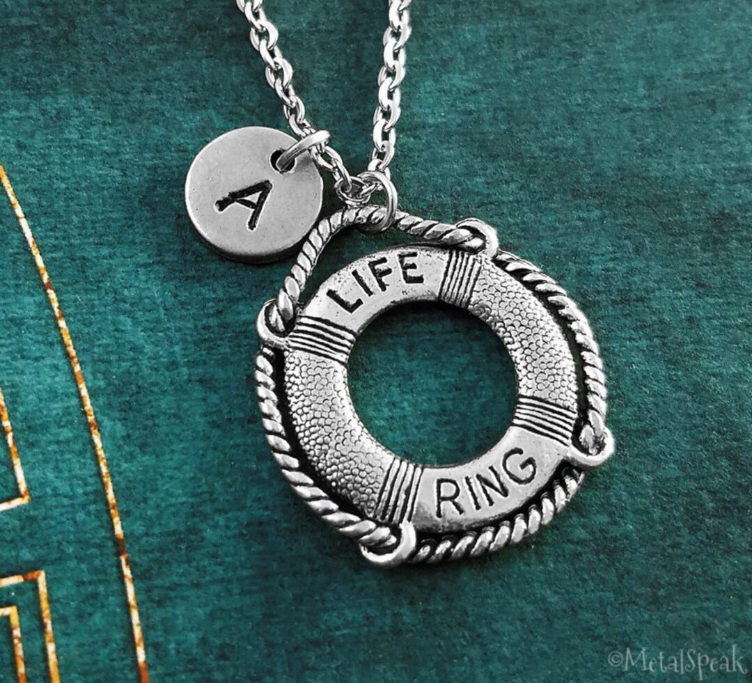 Life Ring Necklace Lifeguard Necklace Lifeguard Gift Life Preserver
