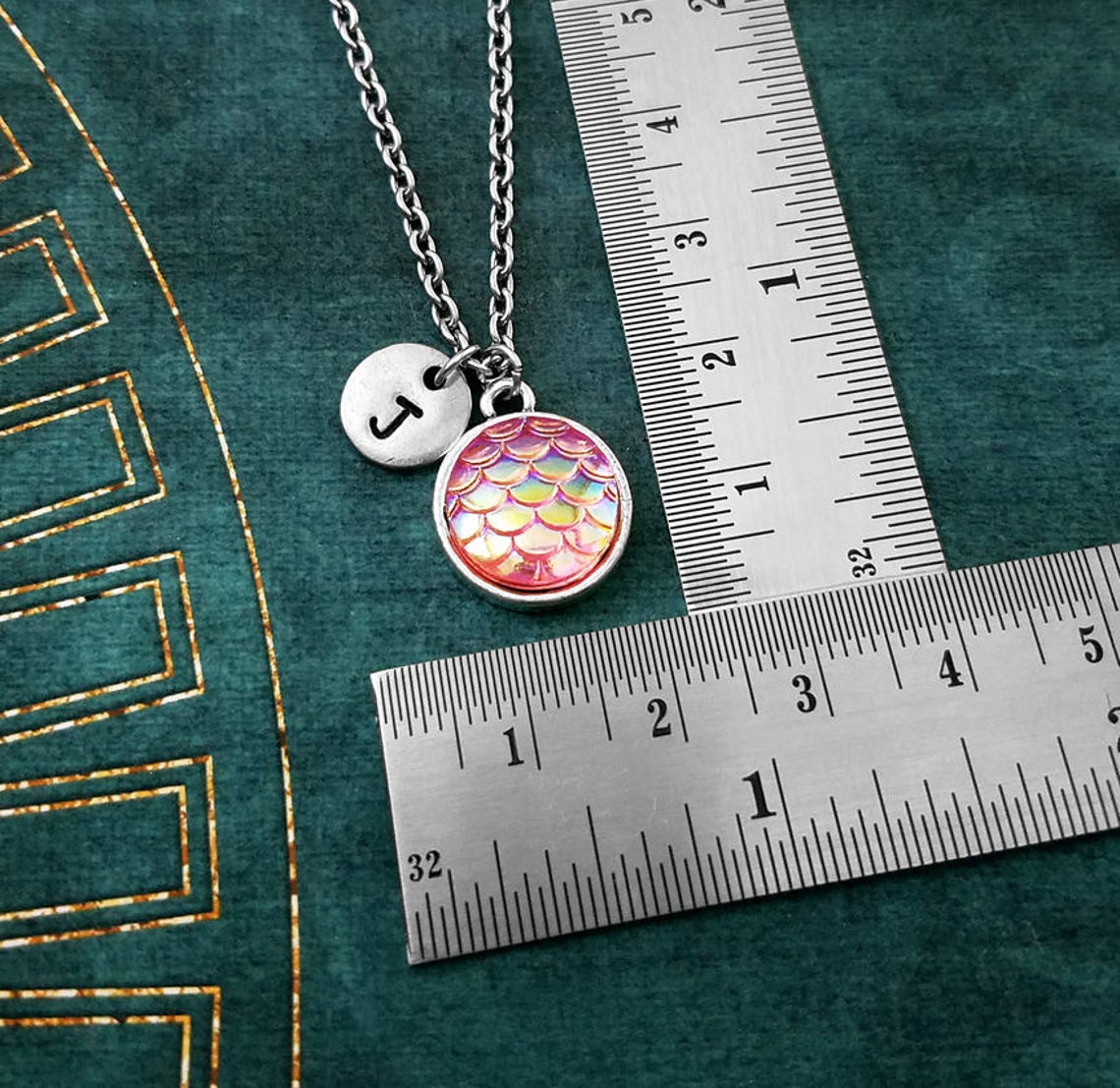 Pink Scales Necklace SMALL Fish Scales Jewelry Mermaid Etsy