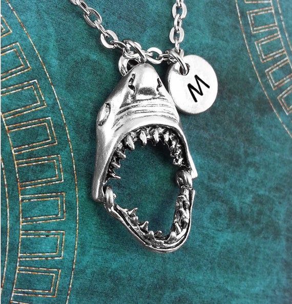 Shark Necklace Personalized Necklace Shark Pendant Custom Etsy