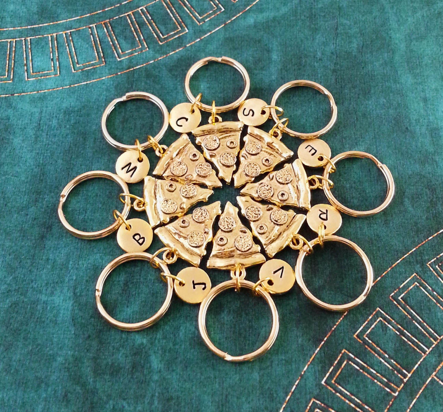 Pizza friendship necklace shop for 8