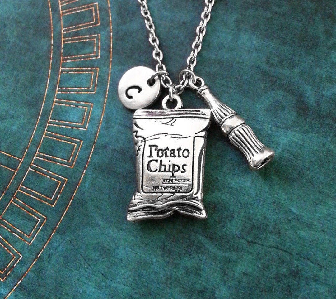 Potato Chips Necklace Bag of Potato Chips Jewelry Chips and Soda