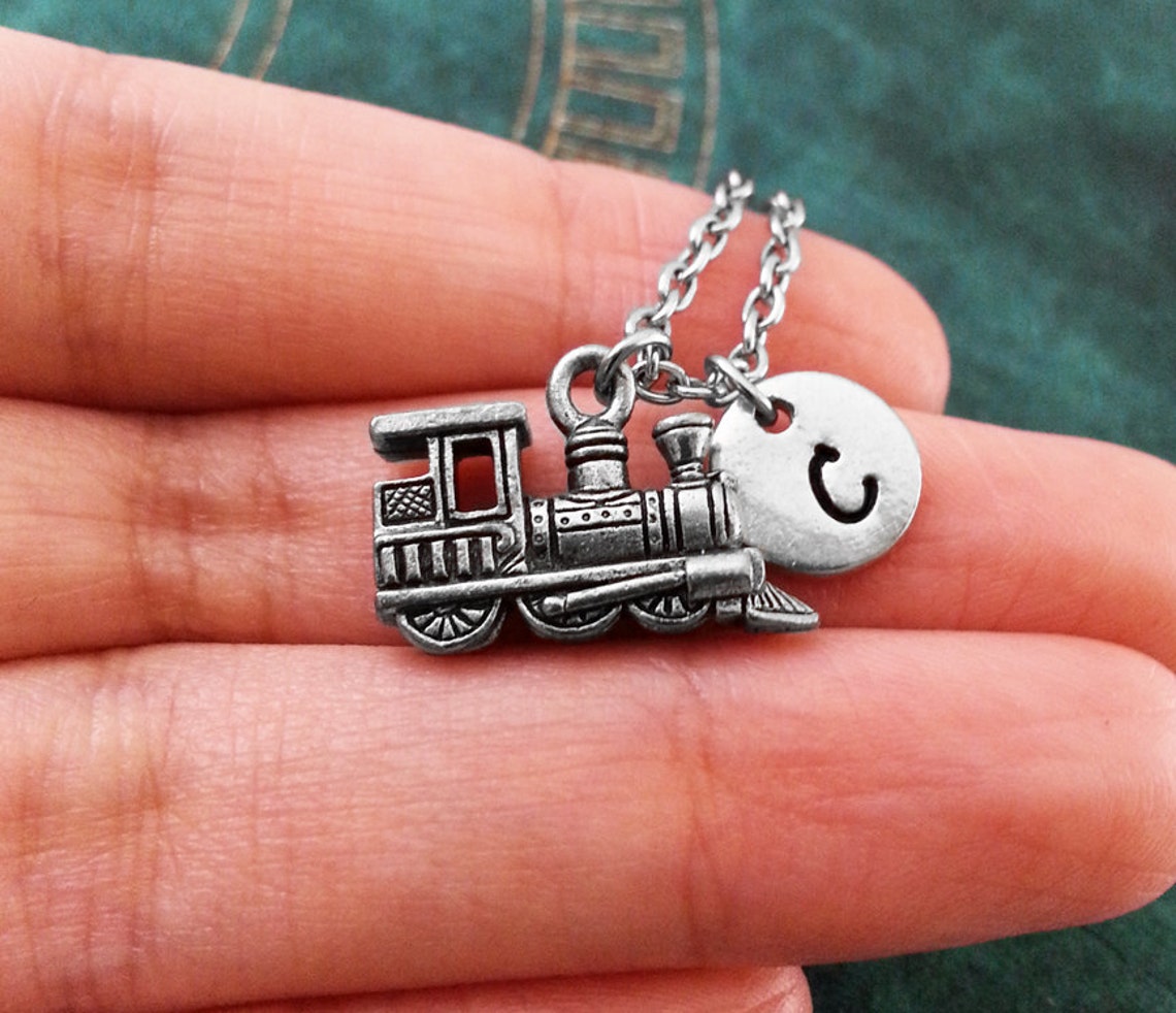 Train Necklace SMALL Silver Train Jewelry Model Train Gift Etsy