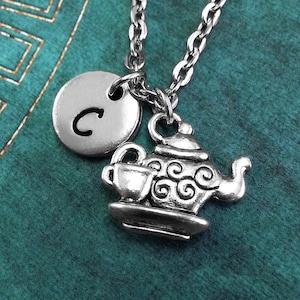 Teapot Necklace SMALL Personalized Jewelry Tea Pot Pendant Tea Jewelry Tea Gift Tea Kettle Necklace Mother&#39;s Day Necklace Tea Cup Necklace