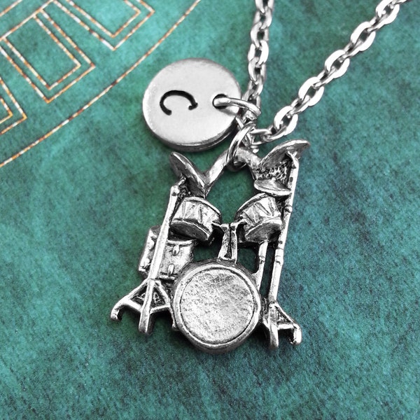 Drum Set Necklace Etsy