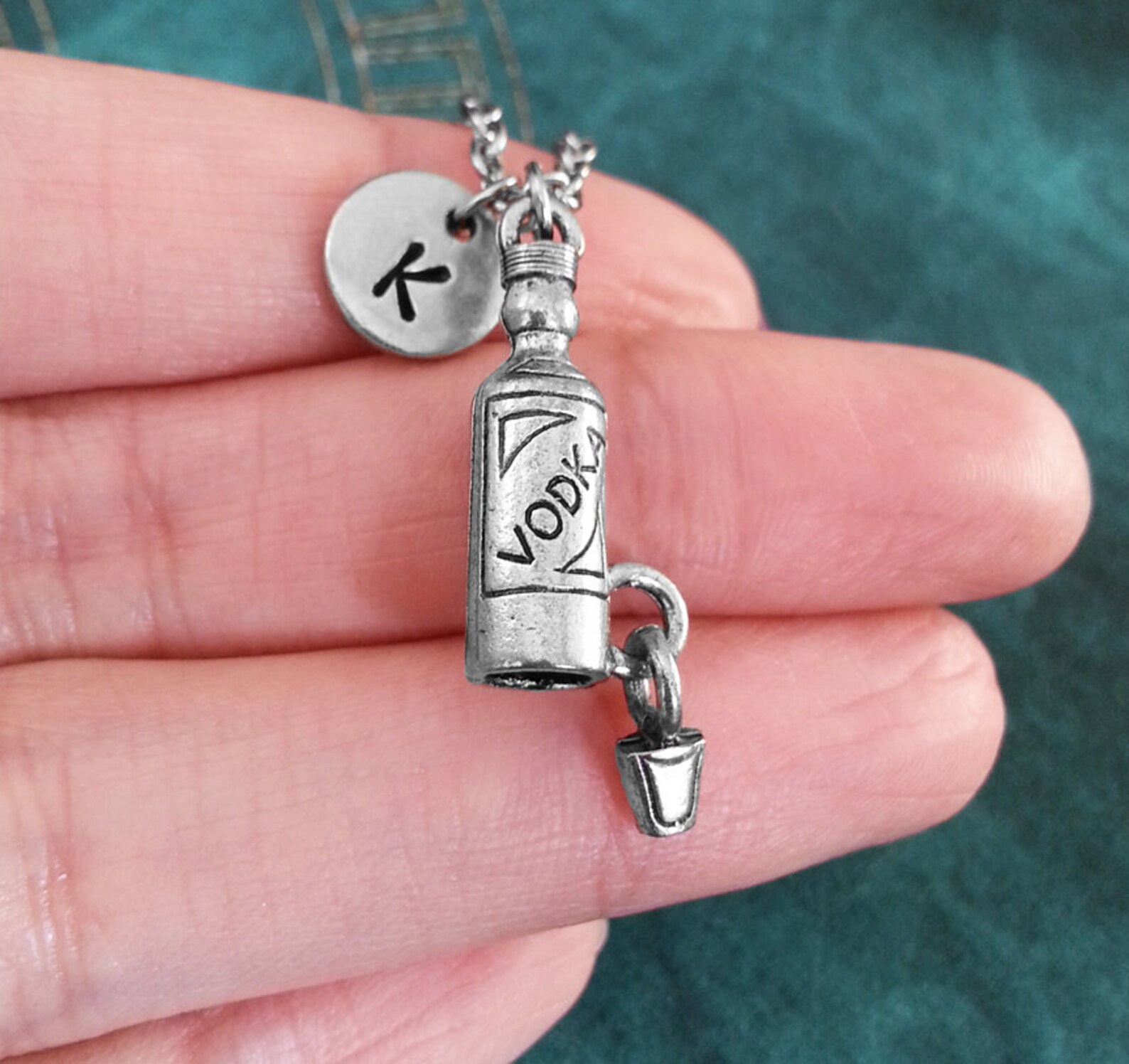 Vodka Necklace Shot Glass Necklace 21st Birthday Gift Etsy