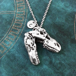 Dinosaur Necklace, LARGE T-Rex Necklace, Personalized Jewelry BIG Dinosaur Pendant, T-Rex Pendant, Dinosaur Charm Necklace, Dinosaur Gift