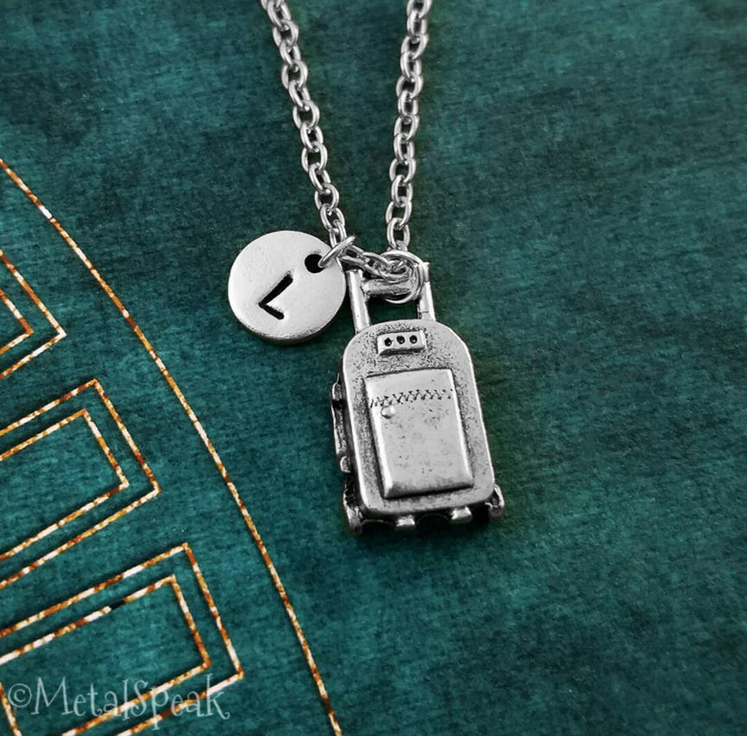 Luggage Necklace SMALL Baggage Necklace Traveler Charm Etsy